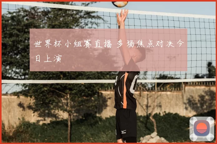世界杯小组赛直播 多场焦点对决今日上演