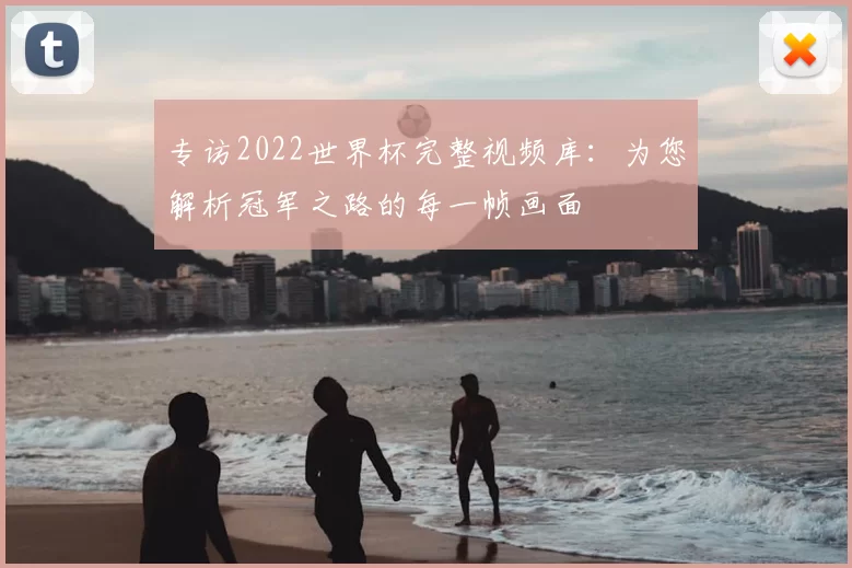 专访2022世界杯完整视频库：为您解析冠军之路的每一帧画面